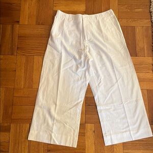 Roberta Roller Rabbit women’s white pants size large with elastic waste.